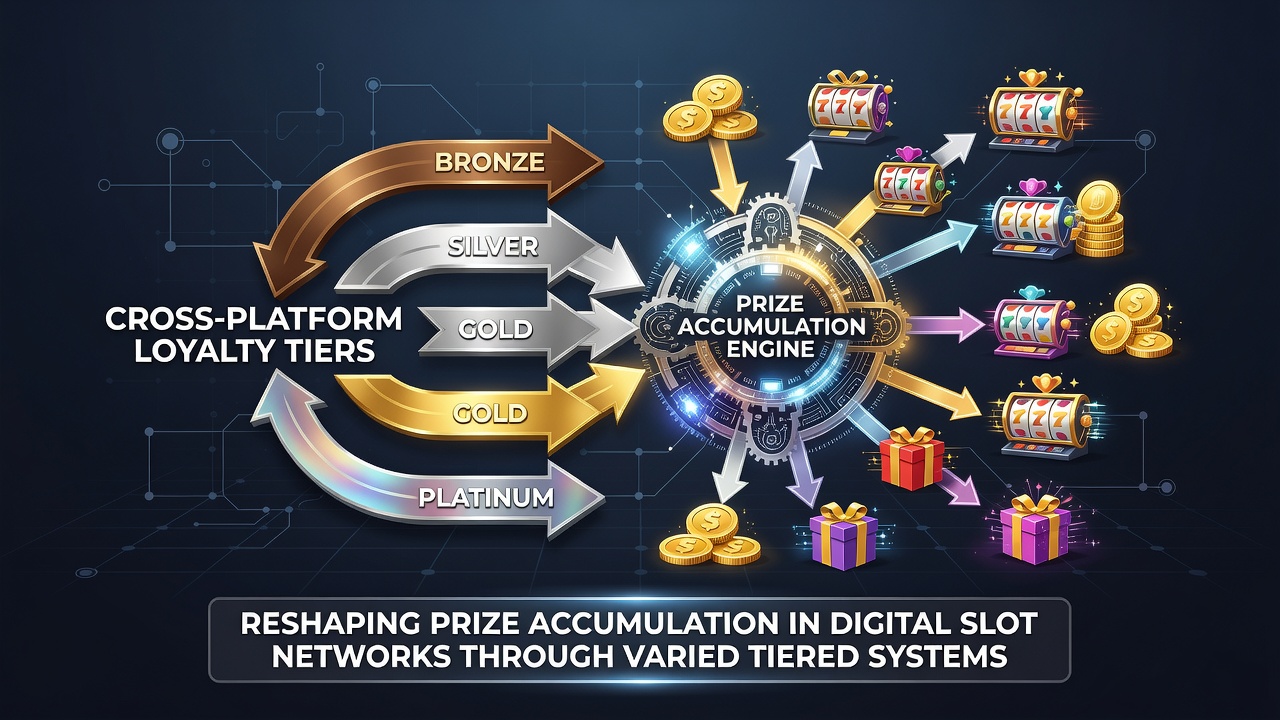 Illustration der Preisakkumulation durch Treuestufen in vernetzten Slot-Systemen